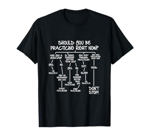 Should You Be Practicing Right Now Musician Music Teacher T-Shirt