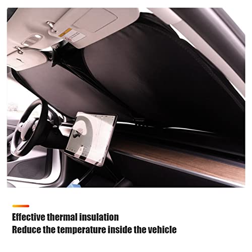 Dewkou Pack-1 Car Windshield Sunshade, Foldable Windshield Sun Shade With Storage Pouch, Reflective Uv Rays Sun Visor Protector (Silver) #TOP4