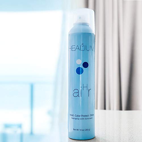 Aihr Hairspray, 10 Oz Color Lock Sunscreen Shield Humidity Control Silk Shine Enhancing Technology, Flexible Hold Products For Men, Women, Curly, Frizzy, Fine, Thin Textures By Healium Hair #TOP1