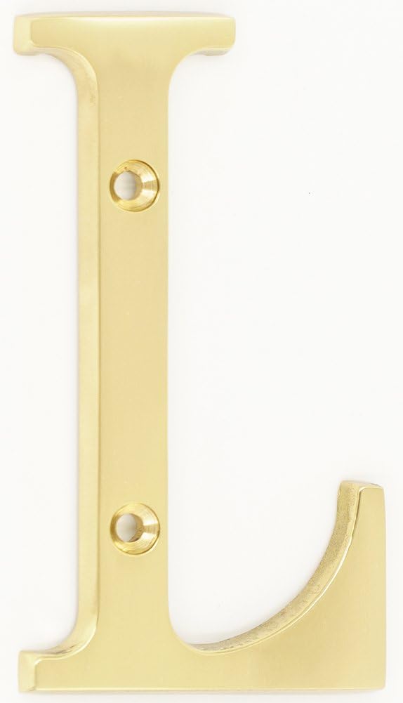 ZW Hardware B100 4 Inch Solid Brass Matt Nickel Plated House Symbol "/" Slash