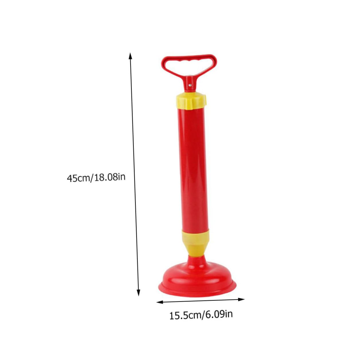 2 Pezzi Sturalavandini in Gomma Rosso, Ventosa ad Alta Pressione e Leggera, Accessori per Bagno per Pulizia WC e Sanitari