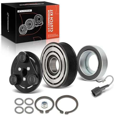 A-Premium A/C Compressor Clutch Kit Compatible with Nissan Frontier 2005-2015, 2.5L 4.0L, Xterra 2005-2014, 4.0L & Suzuki Equator 2009-2012, 4.0L, with 7-Groove Pulley