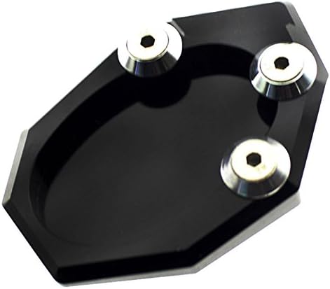 FXCNC Racing Aluminum CNC Motorcycle Side Stand Plate Kickstand Extension Pad Compatible with Kawasaki VERSYS 650 2010-2020, KLX250 2009-2015