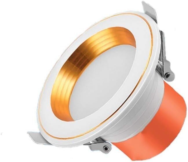 Plafonnier encastré avec déflecteur blanc 5W lumière du jour anti-reflet