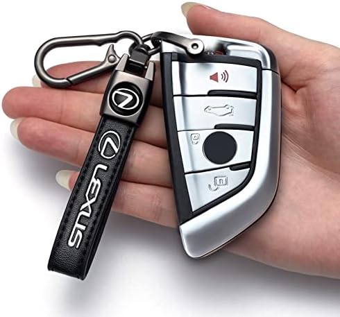 Leather Key Chian for Lexus,Car Logo Keychain Suit for Lexus 2018 NX300h 2018-2013 ES350 GS350 2016-2013 GS300h GS450h is300 es350 ls460 rx350,Keychain for Man and Woman Keyring Car Accessories