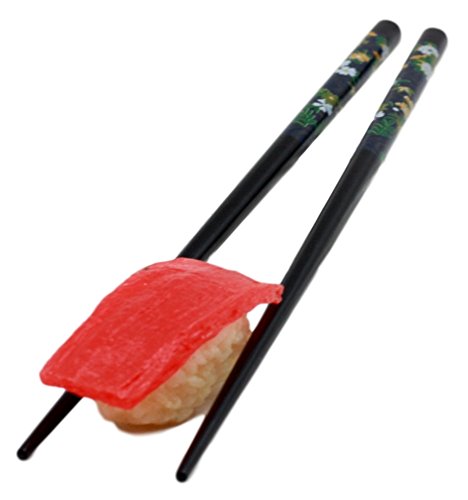 image for Atlantic Collectibles Reusable Black Lacquered Japanese Sakura Floral 