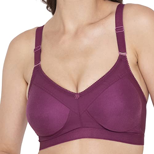 Image of SOUMINIE - Minimizer Bra - Non Padded - Cotton Rich - Broad Straps - Full Coverage - Wireless Seamless T-Shirt Bra