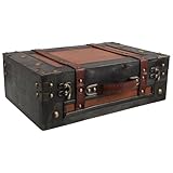 Polyvalence pratique : Ce coffret en bois de dimensions compactes (32x21,5x11 cm) combine rangement et esthétique, parfait pour organiser bijoux, souvenirs ou fournitures créatives avec élégance et simplicité