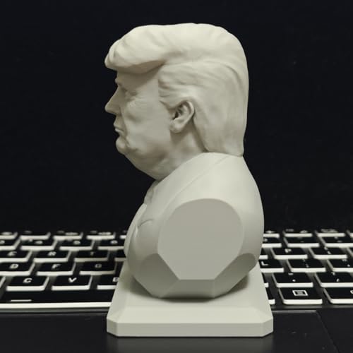Busto de Trump Estatua Escultura 10cm Polímero miniatura 4