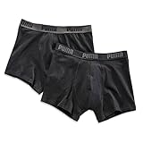 PUMA Herren Basic Boxer 2P Unterwäsche, schwarz (Black), XXL