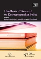 Handbook of Research on Entrepreneurship Policy 1848445679 Book Cover