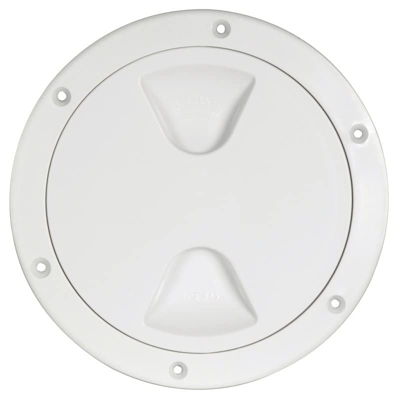 Osculati Inspection hatch 125 mm screw lock, white, 1 kg, Vehicle Specific Fit