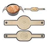 2 Stück Silikon Backmatte Brot für Dutch Oven, Brotschlinge mit Langen Griffen, Wiederverwendbare Silikon Backmatte Brot, Runde & Ovale Dauerbackmatte Brot, Brotbackmatte für Topf, Teigmatte (Grau)