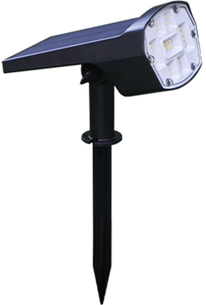 VUIKLCty Uplight Downlight Home garden decoration solar spotlights, IP65 waterproof solar landscape spotlight, Adjustable angle, white light/warm light(White light*8)