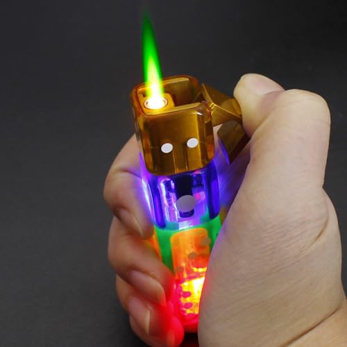 Encendedor LED Multicolor Forma Dados, Viento, Verde miniatura 3
