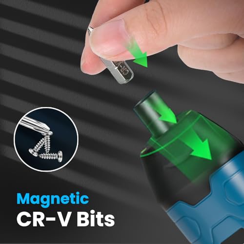 Image of Lifelong 105 Pcs Electric Cordless Screwdriver Kit | Precision Mini Screwdriver | Forward-Reverse Function | Mobile & Laptop Repair Kit | Adjustable Torque | 1600mAh Battery | CR-V Bits | USB-C Cable