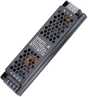 DUSKTEC LED Driver 12V 200W LED Power Supply 16.7A, AC 240V to DC 12 Volt LED Transformer, Constant Voltage Adapter for LED Strip Light Cabinet Lights G4 MR11 MR16 LED Display