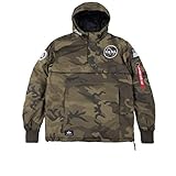 Patches auf den Ärmeln Alpha Industries NASA Jacke Camouflage XXL