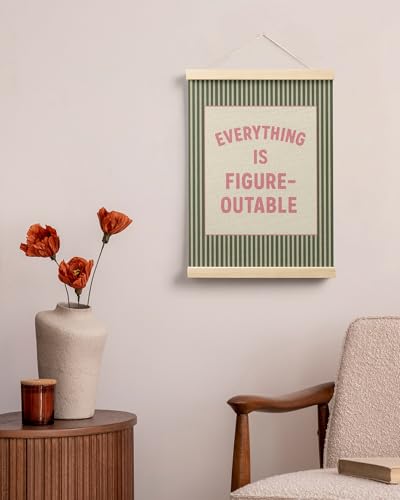 image for FGFK Everything Is Figureoutable Positive Affirmations Wall Art Poster