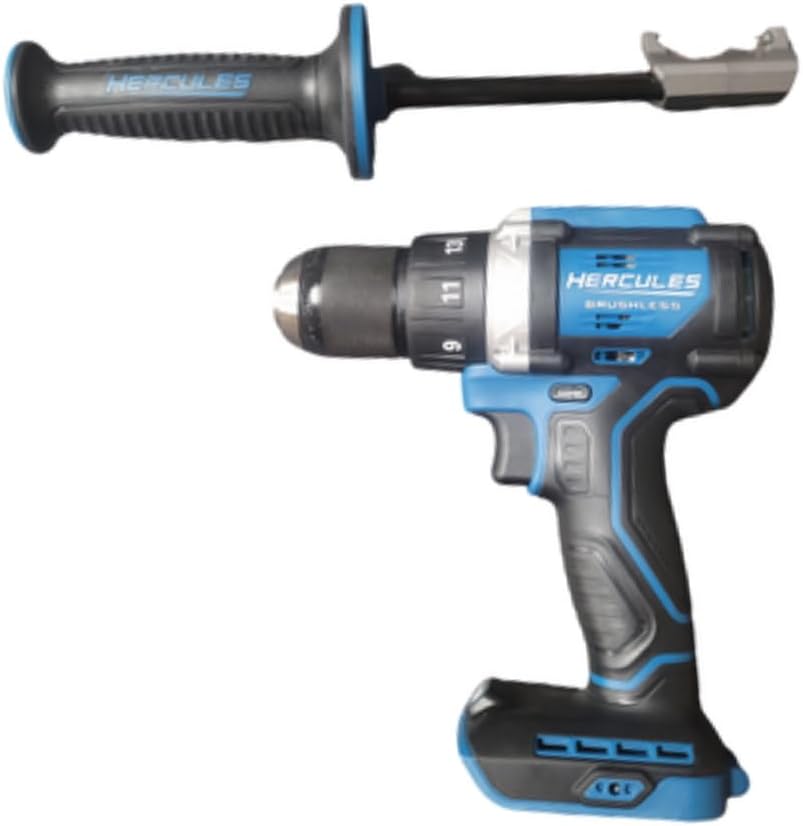 20V Brushless Cordless 1/2 in. Drill/Driver with Side Handle Compatible with Hercules - Tool Only -