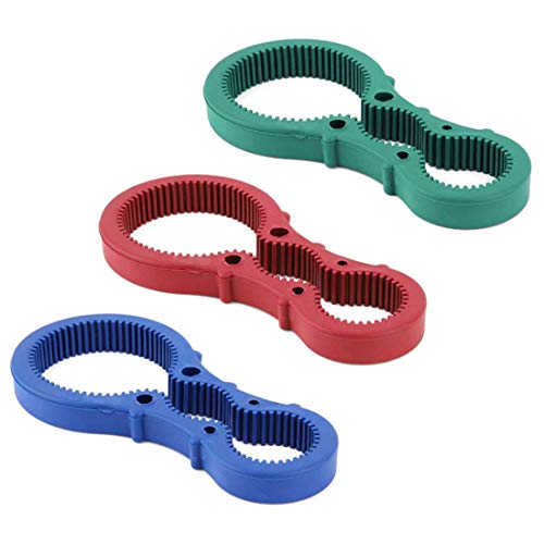 Parts Express 3In1 Container Bottle Jar Lid Can Opener Hand Easy Twist Kitchen Tool Silicon Jar Opener Screw Cap Jar Bottle Wrench Red, Green, Blue Random Color (Multicolored) #TOP2