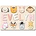 PUREFLY Name Puzzle for Kids Personalized, with Gift Wrapping and Customizable Blessing on The Back