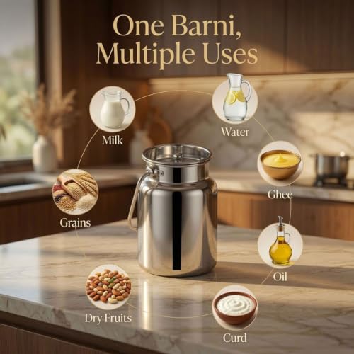 Image of Chakmak Rose Barni (2.5 Litre) | Premium Food Storage Container | Airtight Kitchen Storage Jar | Multipurpose Container for Dry Fruits, Snacks, Pulses, Grains & Kitchen Essentials