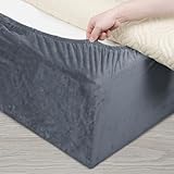 DUJUIKE Mantovana Giroletto Vestiletto Coprirette, Mantovana in velluto riccio per divano ...