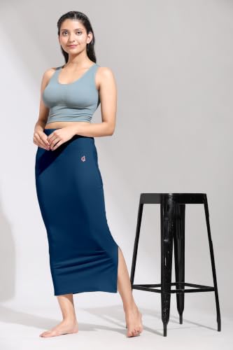 Image of TRENDMALLS Women's Polyester Spandex Stretchable Straight Saree Shapewear Petticoat for Women, Cotton Blended, Skirts for Women, Saree Shaper
