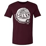 500 LEVEL Jarrett Allen Shirt (Cotton, Medium, Maroon) - Jarrett Allen Cleveland Basketball WHT