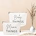 Mama and Baby Bag Set Canvas Pouch Set Keepsake for New Mothers Travel Toiletry Bag for Baby Stuff, Mother's Day Gifts, Set of 2