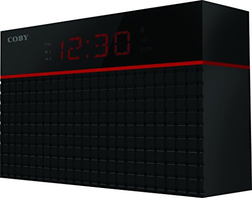 Coby CRABT-100-BLK Bluetooth Alarm Clock