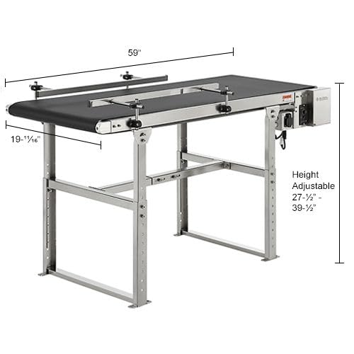 Global Industrial 5'L Electric Belt Conveyor, 19