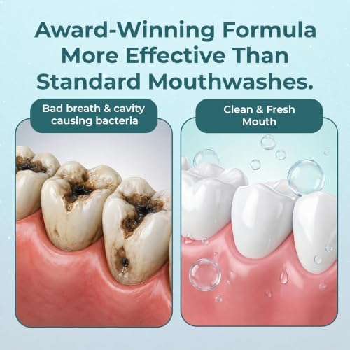 ioRinse AC Anticavity Fluoride Mouthwash - Alcohol-Free Molecular Iodine Mouth Wash Fights Tooth Decay & Protects Enamel-Safe Mint Rinse for Sensitive Mouths - 16.9 fl oz (Pack of 2) — view 6