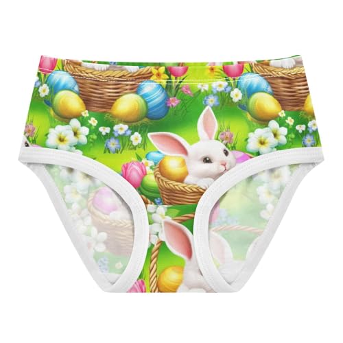 Joisal Girls Underwear Toddler 2t Cotton Girl Panties Cute Flower Kids Briefs Undies Cute Rabbits Easter Eggs Green
