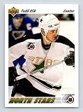 1991-92 Upper Deck Hockey High Series 544 Todd Elik Minnesota North Stars Official NHL Trading Card (Stock Photo Shown, Near Mint or Better Condition)