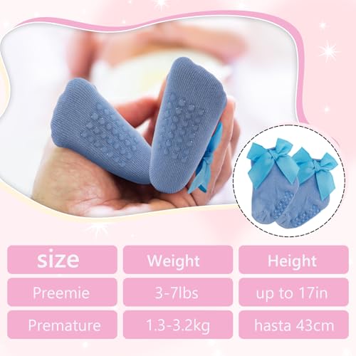 Preemie Socks Baby Girl Premature Cute Ruffle Bow Cotton Newborn Socks for Infant Baby Hospital Nicu Preemie Sock2