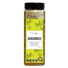 A Spice Affairs Guacamole Dip Mix | Fresh, Zesty & Creamy Mexican-Inspired Seasoning | All-Natural, Non-GMO, Filler-Free | Perfect for Homemade Guacamole, Dips, Tacos, Nachos & Party Snacks | Medium Shaker | 375 g 13.2 oz