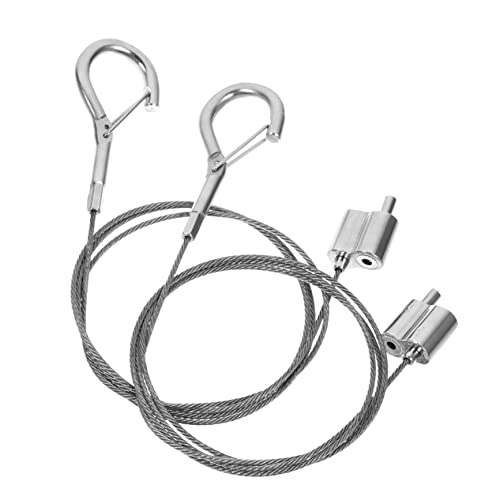 DIYEAH 2pcs Picture Hanging Wire Kit Stainless Steel Photo Frame Wire Ropes with Hooks Durable for Home and Office Decoration