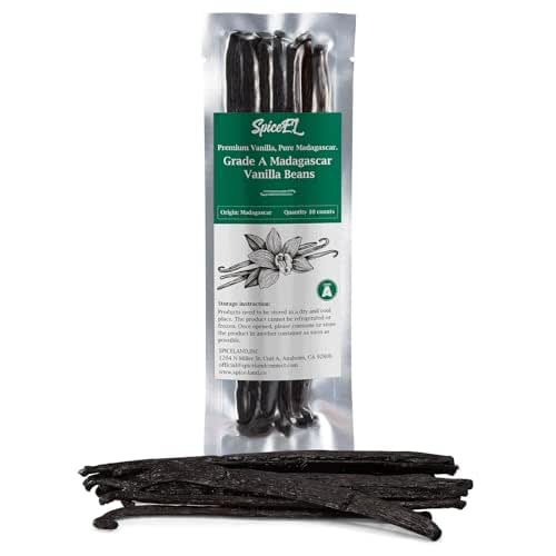 SPICEEL Madagascar Vanilla Beans Grade A Vanilla Pods for Making