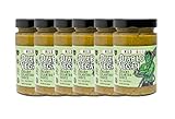 Diablo Vegan Mild Salsa, All Natural Creamy Cilantro Sauce, 12.5 oz bottle, Made with Lime Juice, Cilantro, Garlic, & Jalapenos, Free of preservatives, gluten, soy, eggs, and nuts (6-pack)