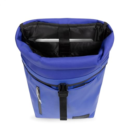 Image of EASTPAK Up Roll - 23L Roll-Top Backpack with 16 inch Laptop Sleeve, Security Pocket, Bottle Holder & Water-Resistant Finish, Tarp Blue