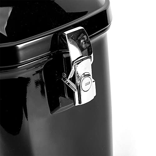 Alforja dura universal grande para motocicleta, compatible con Yamaha Cruiser, color negro, incluye hardware de montaje y llaves miniatura 5