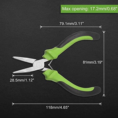 Image of Mini Bent Nose Pliers 5 Inch Bent Chain Nose Pliers Smooth Jaw Jewelry Making Handcraft Making Product Repair Handmade