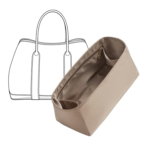 Doxo Satin Purse Organizer Insert for Hermes Garden Party 30, Etoupe Grey by Doxo - Used condition - US$52.08