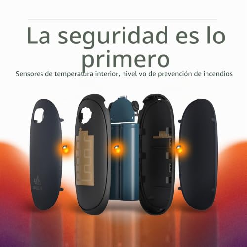 Miniatura 5 de Unigear Calentador De Manos Recargable - Reutilizable Portable Electrónico Calienta Manos 5200mah Usb Banco De Energía 21calor 35-55 C Y Digital Pantalla, Para Raynauds, Exterior, Camping, Senderismo