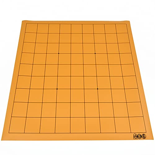 将碁屋マット将棋盤 天面サイズ33cm×36cm 丸めて携帯便利な塩ビ将棋盤 大会や同好会用にも