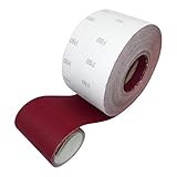 Calidad muy alta. ECKRA 2604 P240 - Papel de lija (adherente a velcro, 93 mm x 25 m), color rojo