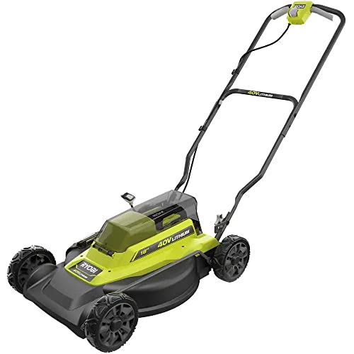 40V 18 in. 2-in-1 Cordless Battery Walk Behind Push Lawn Mower with 4.0 Ah Battery and Charger