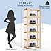 Magshion Display Cabinet with Acrylic Doors, 5-Tier Curio Cabinet for Collectibles, Display Case Showcase for Living Room, Office, 27.5